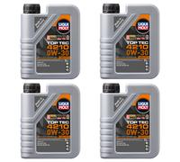 LIQUI MOLY Top Tec 0W-30 4L huile moteur pour Acea C3 VW 504 00/507 00 Porsche