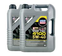 LIQUI MOLY Top Tec 4100 5W-40 Huile VW 505 00 01 MB 229.31, 2x5 Litre