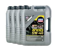 LIQUI MOLY Top Tec 4100 5W-40 Huile VW 505 00 01 MB 229.31, 4x5 Litre