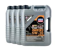 LIQUI MOLY Top Tec 4200 5W-30 Huile Opel OV0401547-G30, MB 229.51, 4x5 Litre