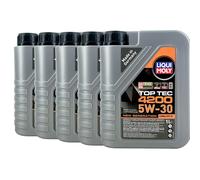 LIQUI MOLY Top Tec 4200 5W-30 Huile Opel OV0401547-G30, MB 229.51, 5x1 Litre