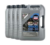 LIQUI MOLY Top Tec 4600 5W-30 BMW Longlife-04, Opel OV0401547-G30, 4X5 Litres
