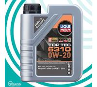 Liqui Moly Top Tec 6310 0W20 C5 C6 Psa Hybrid B71 2010 Huile Moteur Auto 1 Litre