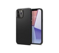 Liquid Air - Coque de protection pour téléphone portable - polyuréthanne thermoplastique (TPU) - noir mat - 6.1" - pour Apple iPhone 12, 12 Pro