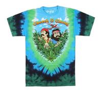 Liquid Blue Cheech & Chong Smokin' Ride Tie Dye T-Shirt, Mixte