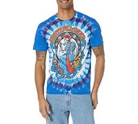 Liquid Blue Grateful Dead Vintage Berthat Tie Dye Short Sleeve T-Shirt, Mixte