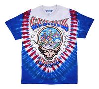 Liquid Blue Grateful Revolutionary Dead USA SYF T-Shirt, Batik, XXL Homme
