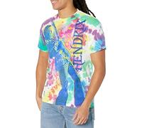 Liquid Blue Jimi Hendrix T-Shirt électrique à Manches Courtes pour Femme, Tie-Dye, L Mixte