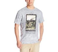 Liquid Blue LED Zeppelin Man with Sticks Short Sleeve T-Shirt T-Shirt Homme