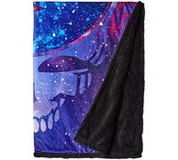 Liquid Blue Men's Grateful Dead Cosmic Stealie Warm Coral Fleece Throw Blanket, Multi, 50" X 60"