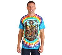 Liquid Blue Men's Grateful Dead Rainbow Bertha Tie Dye Short Sleeve T-Shirt