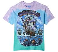 Liquid Blue Men's Grateful Dead Ship of Fools T-Shirt, Multi, X-Large