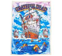 Liquid Blue Men's Grateful Dead Ship of Fools Warm Coral Fleece Throw Blanket, Multi, 50" X 60"