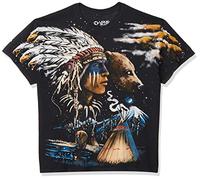 Liquid Blue Men's Indian Bear T-Shirt, Black, Large