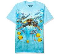 Liquid Blue Men's Sea Turtles T-Shirt, Tie Dye, Medium