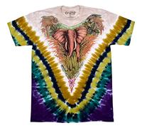 Liquid Blue Nature Endangered Elephant T-Shirt, Batik, L Homme