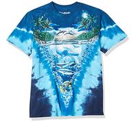 Liquid Blue Night Time DIVE-Aquatic-T-Shirt-TIE-Dye X-Large