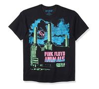 Liquid Blue Pink Floyd Animals Blacklight Vintage Print T-Shirt