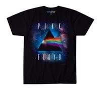 Liquid Blue Pink Floyd Dark Side Space T-Shirt à Manches Courtes pour Homme, Noir, XL