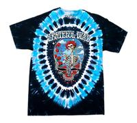 Liquid Blue T-Shirt pour Homme Grateful Dead Steal Your Bertha, Tie-Dye, M