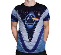 Liquid Blue Unisex-Adult's Pink Floyd Pyramid V Tie Dye T-Shirt