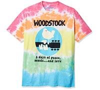 Liquid Blue Woodstock Banded Short Sleeve T-Shirt, Multi Tie Dye, M Homme
