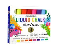 Liquid Chalk Markers - 6mm Reversible Tip Erasable Pens For Chalkboard