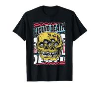 Liquid Death Creepy Dead Heads Retro Poster Metal Water T-Shirt