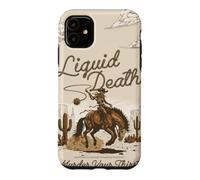 Liquid Death Western Cowboy Murder Your Thirst Water Coque pour iPhone 11