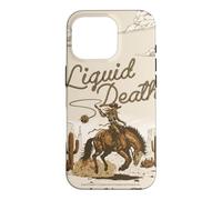 Liquid Death Western Cowboy Murder Your Thirst Water Coque pour iPhone 16 Pro