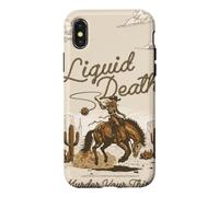 Liquid Death Western Cowboy Murder Your Thirst Water Coque pour iPhone X/XS