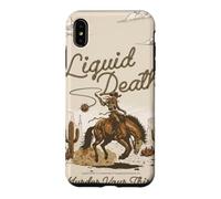Liquid Death Western Cowboy Murder Your Thirst Water Coque pour iPhone XS Max