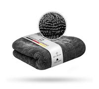 Liquid Elements Chiffon sec de qualité supérieure Black Hole XL 1300 g/m² 50 x 80 cm - Chiffon en microfibre pour l'entretien de voiture - Extrêmement absorbant, non pelucheux et n'abîme pas les