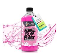 Liquid Elements Pearl Rain Bubble Gum Burst Shampooing pour voiture 1 litre - Élimine les saletés tenaces - Sans attaquer la cire ni les scellants - Parfum Bubble Gum Burst (chewing-gum)