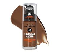 Liquid Foundation by Revlon, ColorStay Face Makeup for Combination & Oily Skin, SPF 15, Medium-Full Coverage with Matte Finish, Espresso (610), 1.0 oz