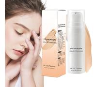 Liquid Foundation Makeup, Color Changing Concealer, Longwearing Natural Beauty Foundation, Lightweight and Breathable for Even Skin Tone and Coverage, 3.94 Inches