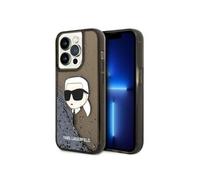 Liquid Glitter NFT Karl's Head - Coque pour iPhone 14 Pro Max (Noir)