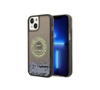 Liquid Glitter Round RSG Logo Case - Coque pour iPhone 14 (Noir)