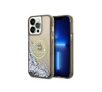 Liquid Glitter Round RSG Logo Case - Coque pour iPhone 14 Pro Max (Noir)