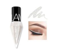 Liquid Glitter Shiny Eye Liners Cosmétiques High Pigment Shimmer Sparkling Silver Metallic Eyeliner Coloré Nacré Long Lasting Eye Liners pour la fête de mariage Cosplay Maquillage des yeux # 01