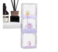 Liquid hourglas - Acrylic Liquid Motion Bubble Timer, Mini Sand Clock Toy | Cartoon Style Transparent Timer for Sensory Learning, Calming Educational Play Application with Fun Scenario