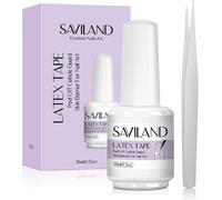 Liquid Latex Tape Peel Off With Nail Clips, Latex Tape Peel Off Cuticles Nail Polish Protection Skin Barrier Gel Polish Semi-Permanent Manicure Starter Accessories