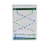 Liquid Motion Bubbler - 1 pièce relaxante et colorée - Minuteur d'huile apaisante en Acrylique - 14 x 9 x 3 cm - pour et Adultes - Jouet Anti-Stress - Décoration de Bureau à Domicile - Effet V