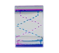 Liquid Motion Bubbler Liquid Motion Minuteur à huile manuel en acrylique | Jouet apaisant pour et adultes, horloges à eau, jouets de bureau pour soulager le stress, décoration de bureau