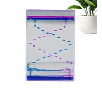 Liquid Motion - Sablier liquide - Minuteur à bulles en acrylique - Jouet de bureau pour soulager le stress - Pour et adultes - Minuterie d'eau - Jouet sensoriel liquide - Décoration de bureau