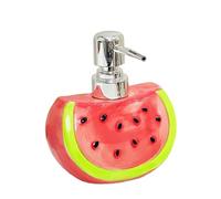 Liquid Soap Dispenser Watermelon Shaped, Refillable Lotion Bottle with Plastic Pump, Hand Soap Dispenser, Home Decoration (Red)