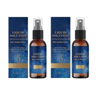 Liquid Solution Sérum anti-âge, sérum vitamine C & E, favorise la production de collagène de la peau, raffermit la peau, lisse les rides et les lignes fines, les pores et la texture irrégulière de la