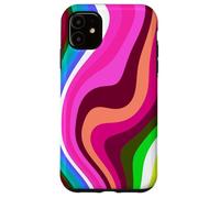 Liquid Swirl Retro 60s 70s Aesthetic Indie Hippie Funky Coque pour iPhone 11