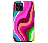 Liquid Swirl Retro 60s 70s Aesthetic Indie Hippie Funky Coque pour iPhone 11 Pro