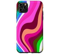 Liquid Swirl Retro 60s 70s Aesthetic Indie Hippie Funky Coque pour iPhone 11 Pro Max